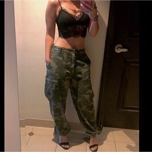 adjustable waist camo pants